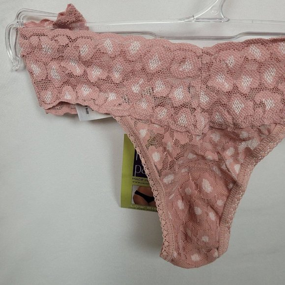 SET OF 5 Hanky Panky Womens Cross-Dyed Leopard Original Rise Thong Pink 7I1051 - Picture 3 of 8